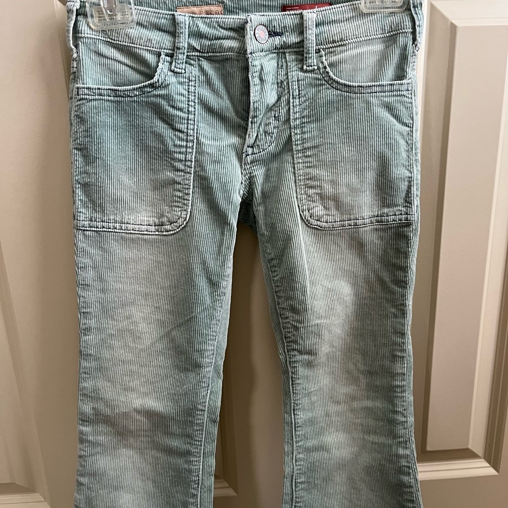 Pilcro Corduroy Jeans in Light Mint Green